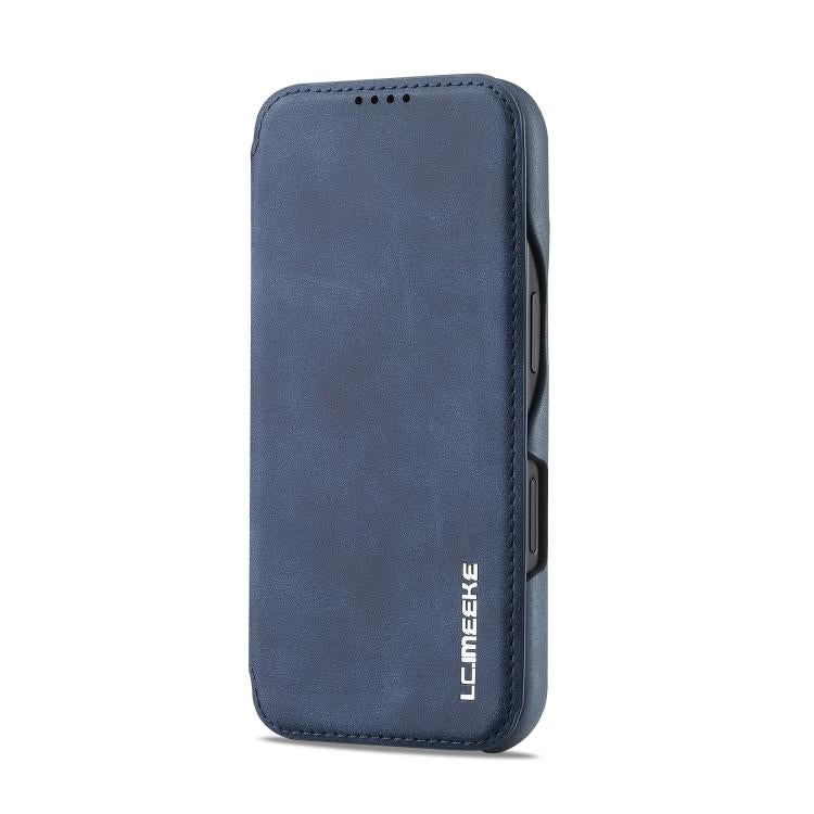 For iPhone 17 LC.IMEEKE Hon Ancient Series Flip Leather Phone Case(Blue) by LC.IMEEKE
