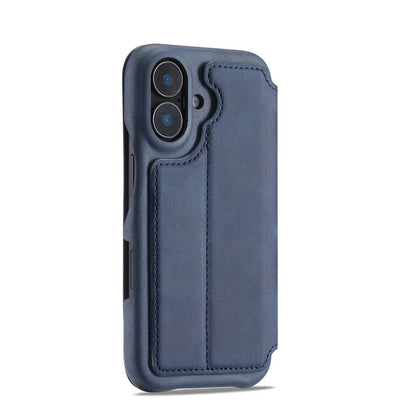 For iPhone 17 LC.IMEEKE Hon Ancient Series Flip Leather Phone Case(Blue) by LC.IMEEKE