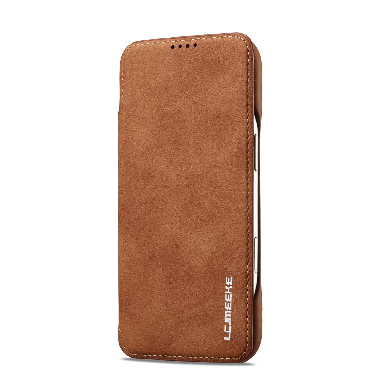 For iPhone Air LC.IMEEKE Hon Ancient Series Flip Leather Phone Case(Brown) by LC.IMEEKE