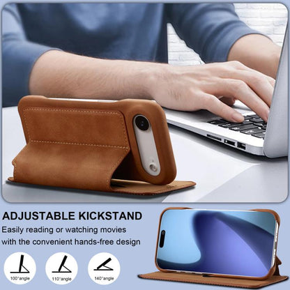 For iPhone Air LC.IMEEKE Hon Ancient Series Flip Leather Phone Case(Brown) by LC.IMEEKE