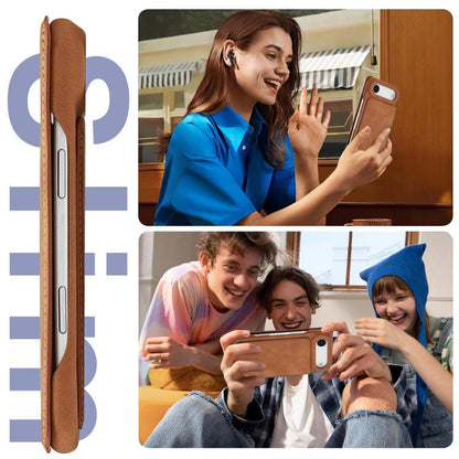 For iPhone Air LC.IMEEKE Hon Ancient Series Flip Leather Phone Case(Brown) by LC.IMEEKE