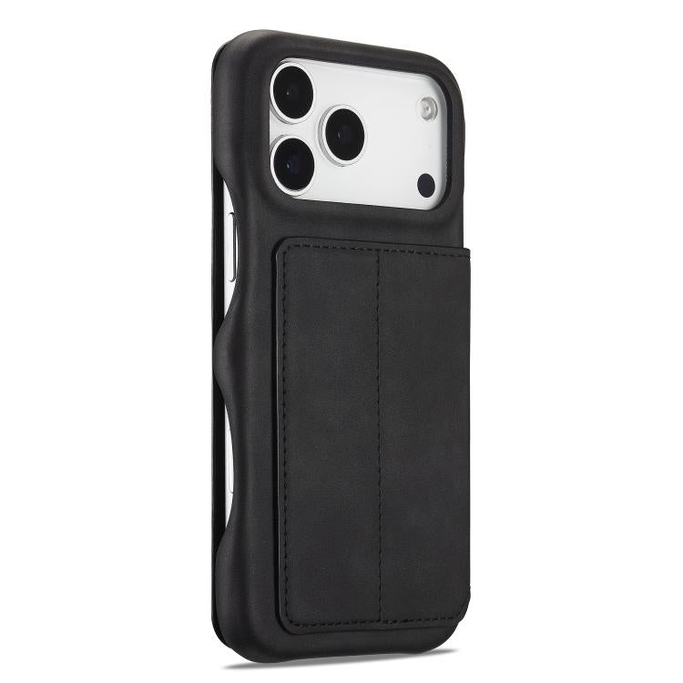For iPhone 17 Pro LC.IMEEKE Hon Ancient Series Flip Leather Phone Case(Black) by LC.IMEEKE