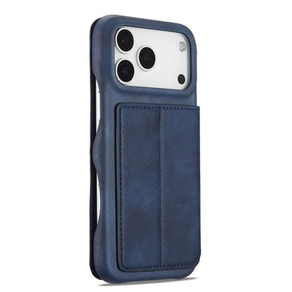 For iPhone 17 Pro LC.IMEEKE Hon Ancient Series Flip Leather Phone Case(Blue) by LC.IMEEKE