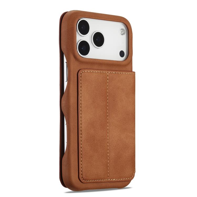 For iPhone 17 Pro LC.IMEEKE Hon Ancient Series Flip Leather Phone Case(Brown) by LC.IMEEKE