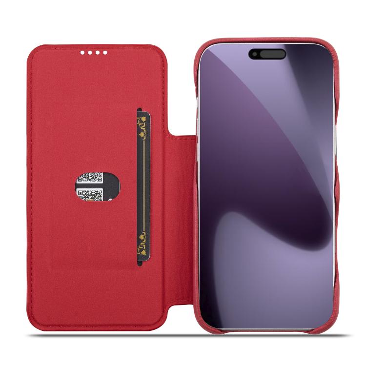 For iPhone 17 Pro Max LC.IMEEKE Hon Ancient Series Flip Leather Phone Case(Red) by LC.IMEEKE