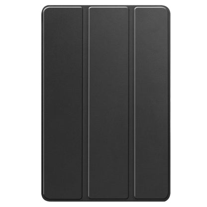 For Realme Pad 2 3-folding Leather Smart Tablet Case(Black) by bashfashion