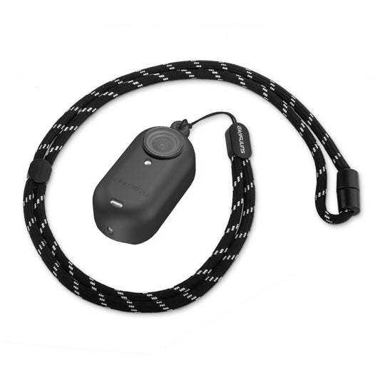 For Insta360 Go 3 Sunnylife IST-BHT594 Camera Body Silicone Case with Lens Cap & Neck Strap(Black) by Sunnylife