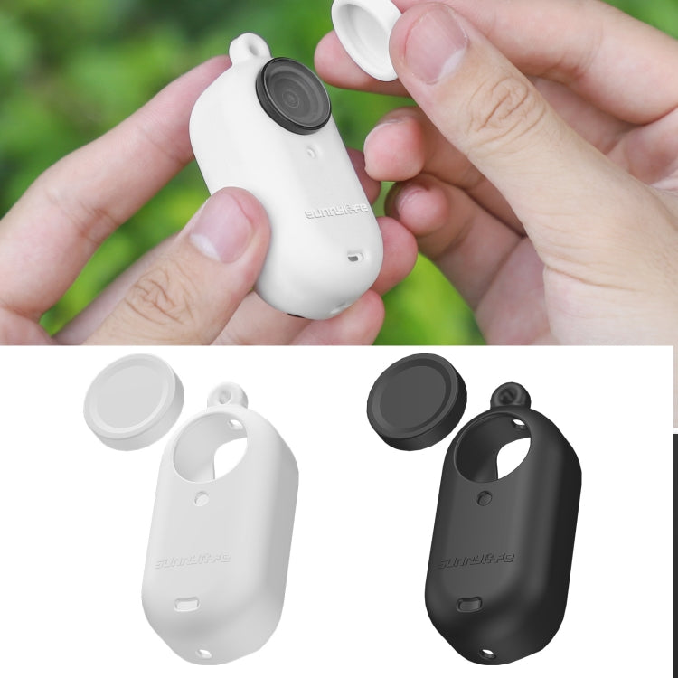 For Insta360 Go 3 Sunnylife IST-BHT594 Camera Body Silicone Case with Lens Cap & Neck Strap(Black) by Sunnylife