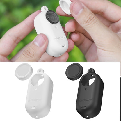 For Insta360 Go 3 Sunnylife IST-BHT594 Camera Body Silicone Case with Lens Cap & Neck Strap(Black) by Sunnylife