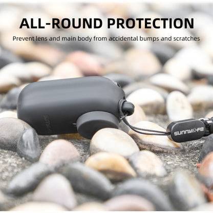 For Insta360 Go 3 Sunnylife IST-BHT594 Camera Body Silicone Case with Lens Cap & Neck Strap(Black) by Sunnylife