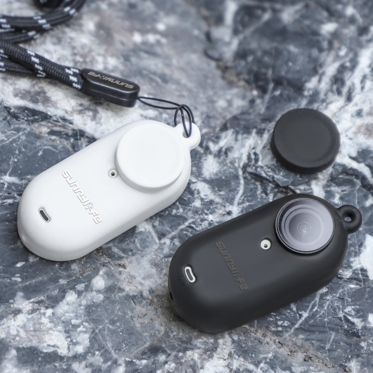 For Insta360 Go 3 Sunnylife IST-BHT594 Camera Body Silicone Case with Lens Cap & Neck Strap(Black) by Sunnylife