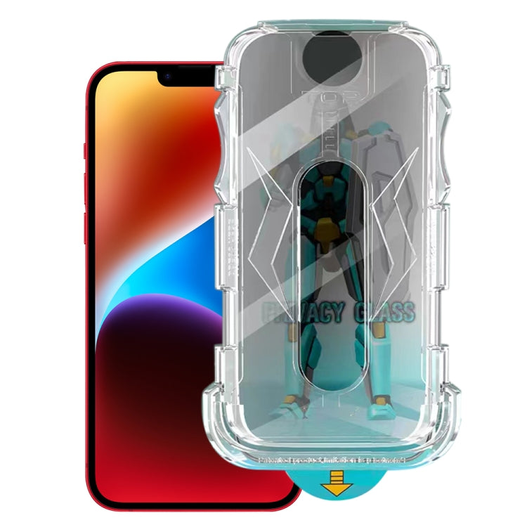 For iPhone 13 Pro Max / 14 Plus Easy Install 28 Degree Privacy Armor Tempered Glass Film by bashfashion