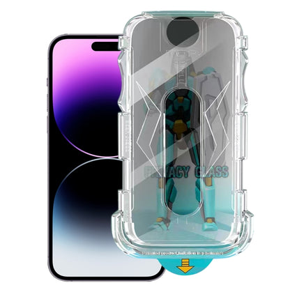 For iPhone 14 Pro Max Easy Install 28 Degree Privacy Armor Tempered Glass Film by bashfashion