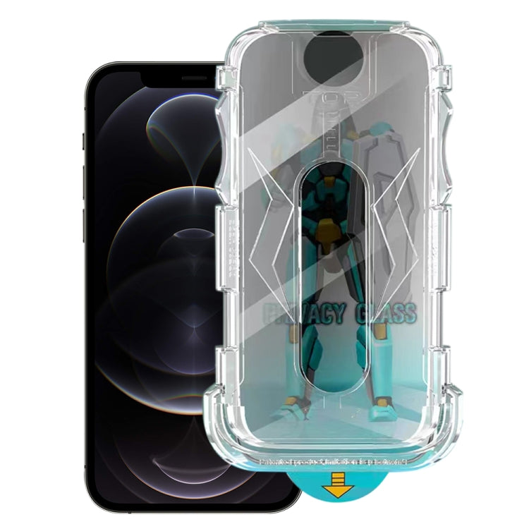 For iPhone 12 / 12 Pro Easy Install 28 Degree Privacy Armor Tempered Glass Film by bashfashion