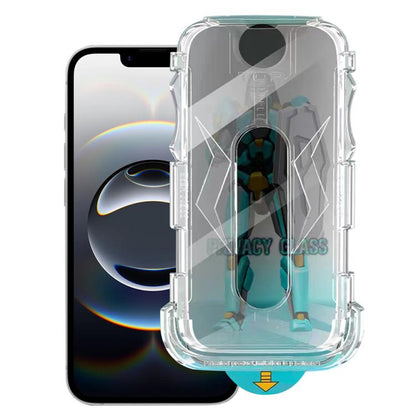 For iPhone 16e Easy Install 28 Degree Privacy Armor Tempered Glass Film by bashfashion