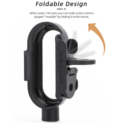 For Insta360 Go 3 Sunnylife IST-BK592 Mount Adapter Protective Frame Cage Mounting Brackets Housing Case(Black) by Sunnylife