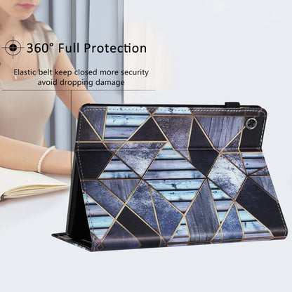 For Samsung Galaxy Tab A8 10.5 2021 Sewing Litchi Texture Smart Leather Tablet Case(Marble) by bashfashion