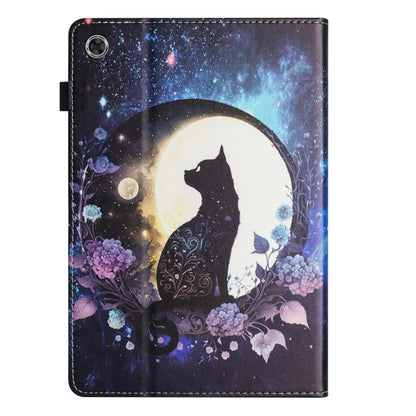 For Samsung Galaxy Tab A8 10.5 2021 Sewing Litchi Texture Smart Leather Tablet Case(Cat) by bashfashion