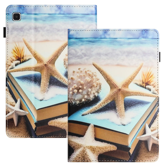 For Samsung Galaxy Tab S6 Lite Sewing Litchi Texture Smart Leather Tablet Case(Starfish) by bashfashion