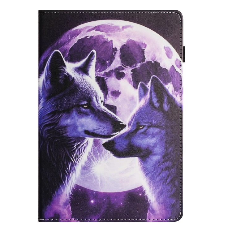 For Samsung Galaxy Tab S6 Lite Sewing Litchi Texture Smart Leather Tablet Case(Wolf) by bashfashion