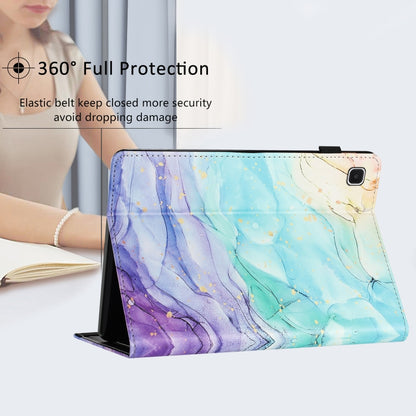 For Samsung Galaxy Tab A7 Lite Sewing Litchi Texture Smart Leather Tablet Case(Oil Painting) by bashfashion