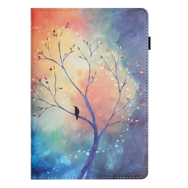 For Samsung Galaxy Tab A 8.0 2019 Sewing Litchi Texture Smart Leather Tablet Case(Oil Painting Tree) by bashfashion