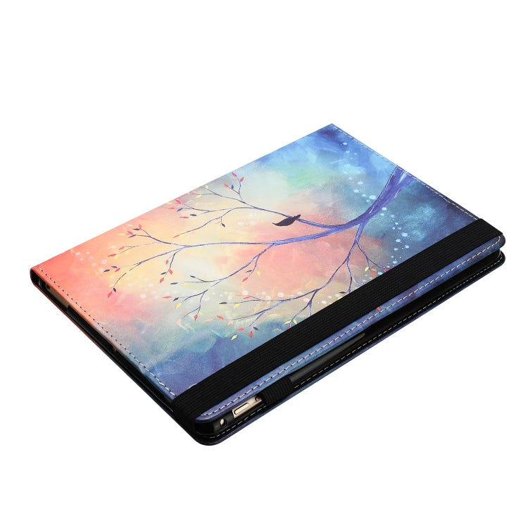 For Samsung Galaxy Tab A 8.0 2019 Sewing Litchi Texture Smart Leather Tablet Case(Oil Painting Tree) by bashfashion