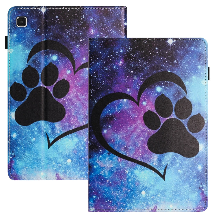 For Samsung Galaxy Tab A 8.0 2019 Sewing Litchi Texture Smart Leather Tablet Case(Footprint) by bashfashion