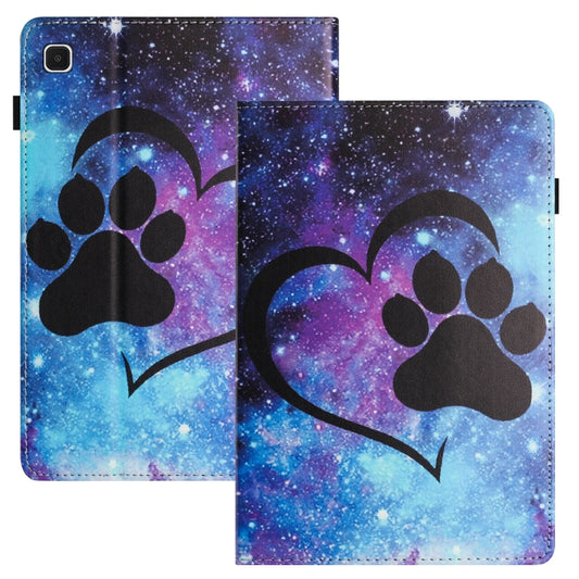 For Samsung Galaxy Tab A 8.0 2019 Sewing Litchi Texture Smart Leather Tablet Case(Footprint) by bashfashion