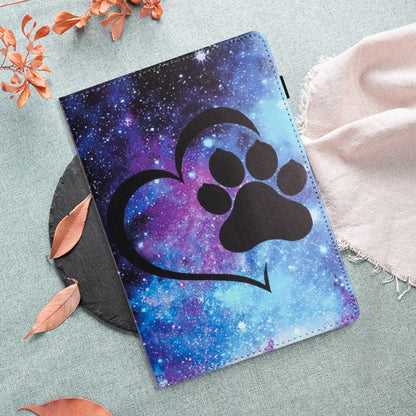 For Samsung Galaxy Tab A 8.0 2019 Sewing Litchi Texture Smart Leather Tablet Case(Footprint) by bashfashion