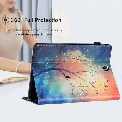 For Samsung Galaxy Tab A 8.0 2015 Sewing Litchi Texture Smart Leather Tablet Case(Oil Painting Tree) by bashfashion