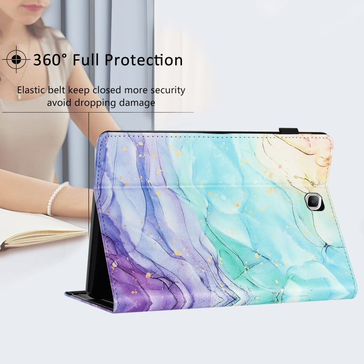 For Samsung Galaxy Tab A 8.0 2015 Sewing Litchi Texture Smart Leather Tablet Case(Oil Painting) by bashfashion