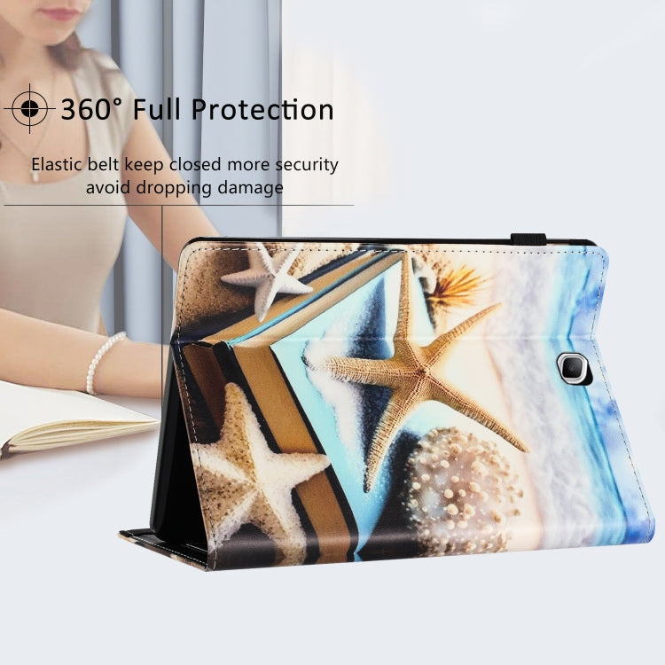 For Samsung Galaxy Tab A 8.0 2015 Sewing Litchi Texture Smart Leather Tablet Case(Starfish) by bashfashion