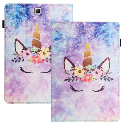 For Samsung Galaxy Tab A 8.0 2015 Sewing Litchi Texture Smart Leather Tablet Case(Smiling Face) by bashfashion