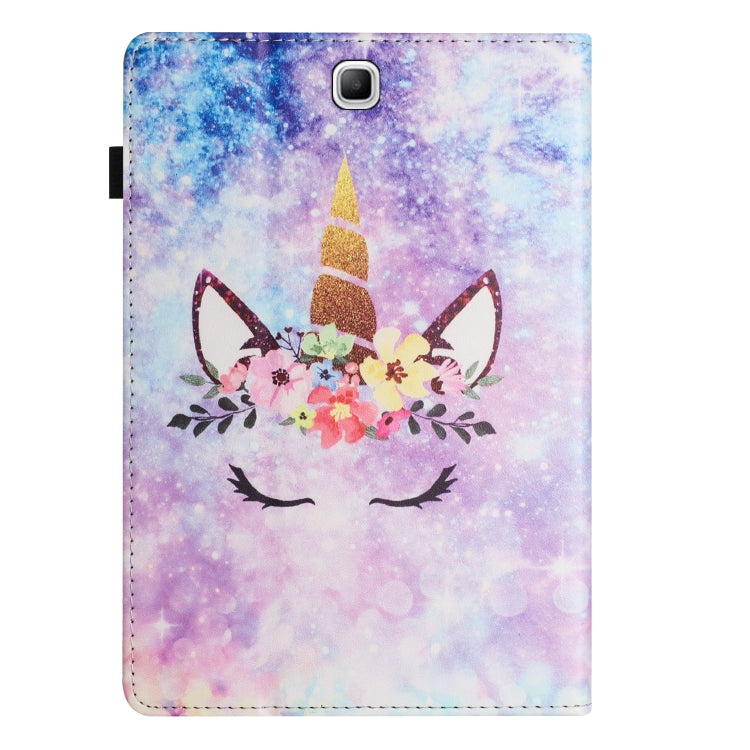 For Samsung Galaxy Tab A 8.0 2015 Sewing Litchi Texture Smart Leather Tablet Case(Smiling Face) by bashfashion