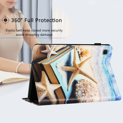For Samsung Galaxy Tab A7 10.4 2020 Sewing Litchi Texture Smart Leather Tablet Case(Starfish) by bashfashion