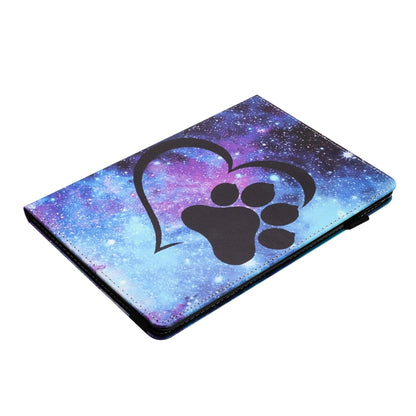 For Samsung Galaxy Tab A 10.1 2019 Sewing Litchi Texture Smart Leather Tablet Case(Footprint) by bashfashion