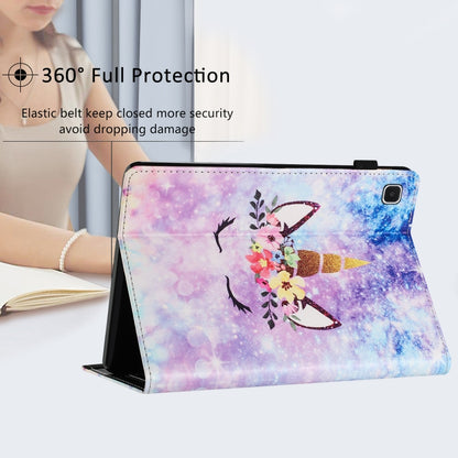 For Samsung Galaxy Tab A 10.1 2019 Sewing Litchi Texture Smart Leather Tablet Case(Smiling Face) by bashfashion