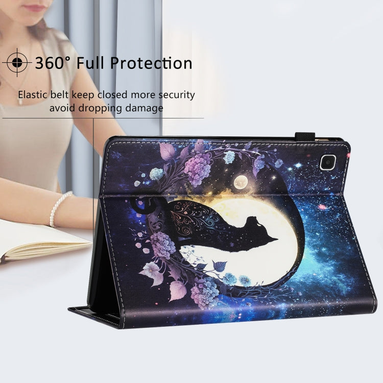 For Samsung Galaxy Tab A 10.1 2019 Sewing Litchi Texture Smart Leather Tablet Case(Cat) by bashfashion