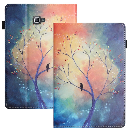 For Samsung Galaxy Tab A 10.1 2016 Sewing Litchi Texture Smart Leather Tablet Case(Oil Painting Tree) by bashfashion