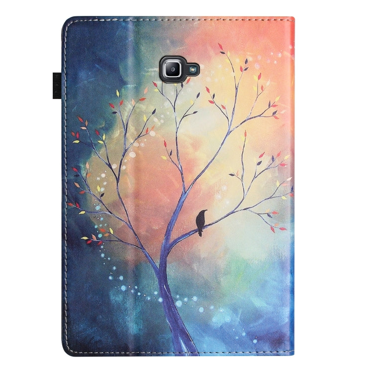 For Samsung Galaxy Tab A 10.1 2016 Sewing Litchi Texture Smart Leather Tablet Case(Oil Painting Tree) by bashfashion