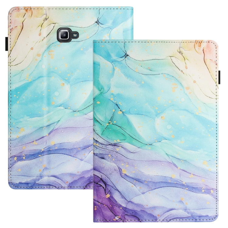 For Samsung Galaxy Tab A 10.1 2016 Sewing Litchi Texture Smart Leather Tablet Case(Oil Painting) by bashfashion