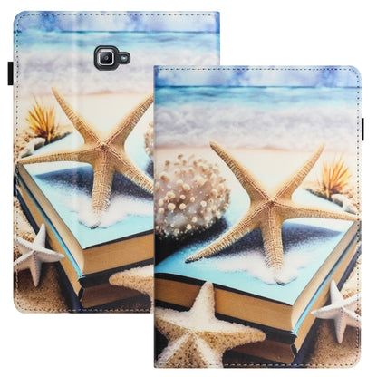 For Samsung Galaxy Tab A 10.1 2016 Sewing Litchi Texture Smart Leather Tablet Case(Starfish) by bashfashion