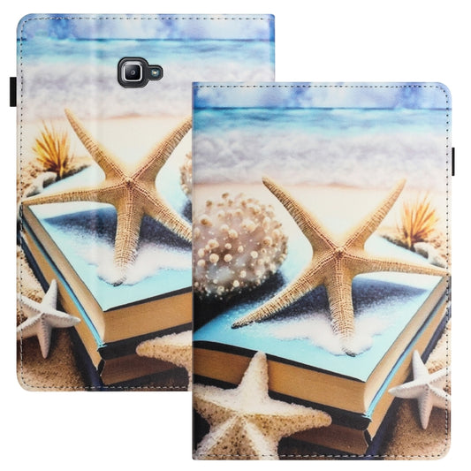 For Samsung Galaxy Tab A 10.1 2016 Sewing Litchi Texture Smart Leather Tablet Case(Starfish) by bashfashion
