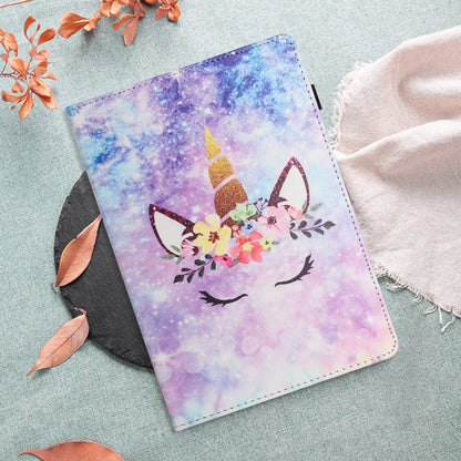 For Samsung Galaxy Tab A 10.1 2016 Sewing Litchi Texture Smart Leather Tablet Case(Smiling Face) by bashfashion