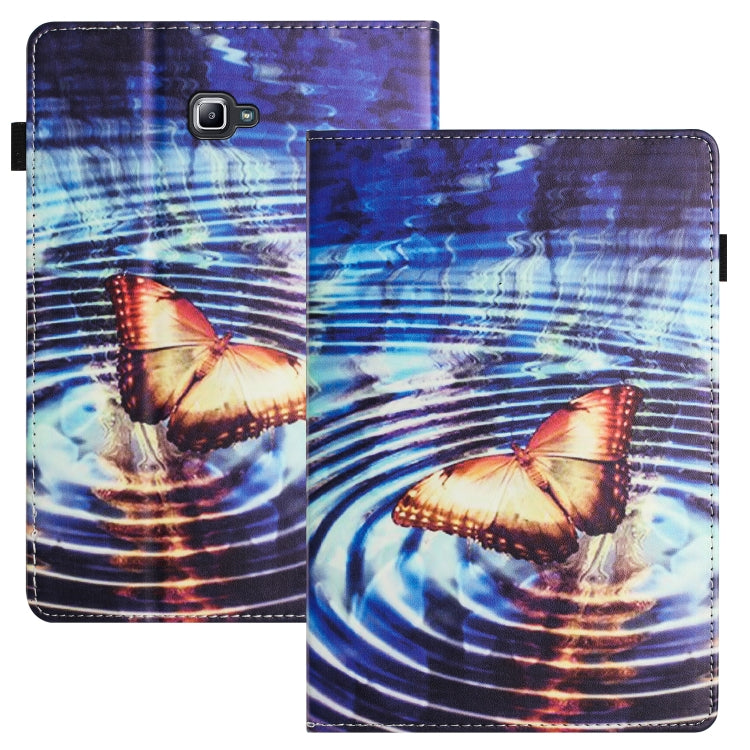 For Samsung Galaxy Tab A 10.1 2016 Sewing Litchi Texture Smart Leather Tablet Case(Butterfly) by bashfashion