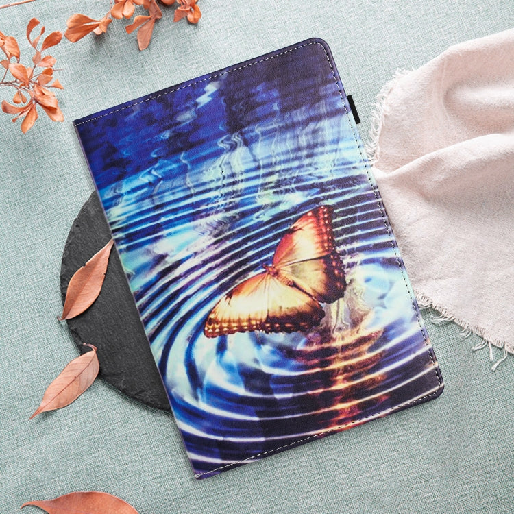 For Samsung Galaxy Tab A 10.1 2016 Sewing Litchi Texture Smart Leather Tablet Case(Butterfly) by bashfashion