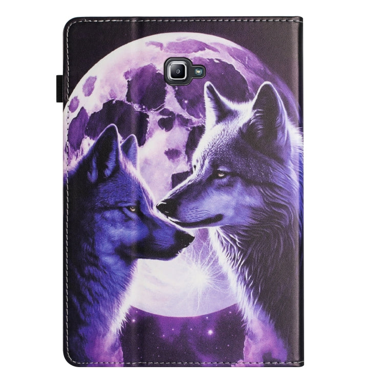 For Samsung Galaxy Tab A 10.1 2016 Sewing Litchi Texture Smart Leather Tablet Case(Wolf) by bashfashion