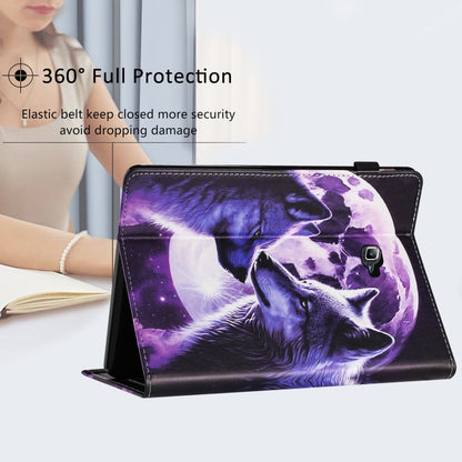 For Samsung Galaxy Tab A 10.1 2016 Sewing Litchi Texture Smart Leather Tablet Case(Wolf) by bashfashion