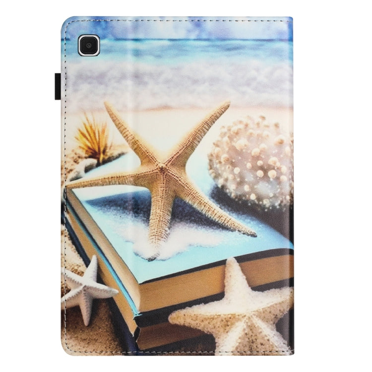For Samsung Galaxy Tab S5e Sewing Litchi Texture Smart Leather Tablet Case(Starfish) by bashfashion